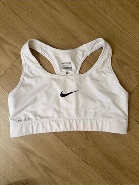 Nike Pro Women's White Dri-FIT Sports Bra